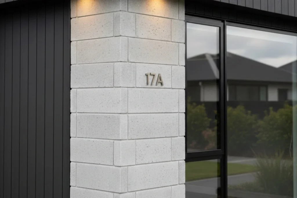 Modern building facade using mixed materials completed with cladding Auckland services.