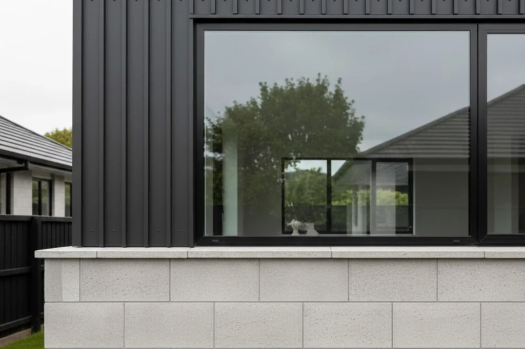 Home Recladding North Shore showcasing high quality horizontal cladding with clean lines and modern window detailing.