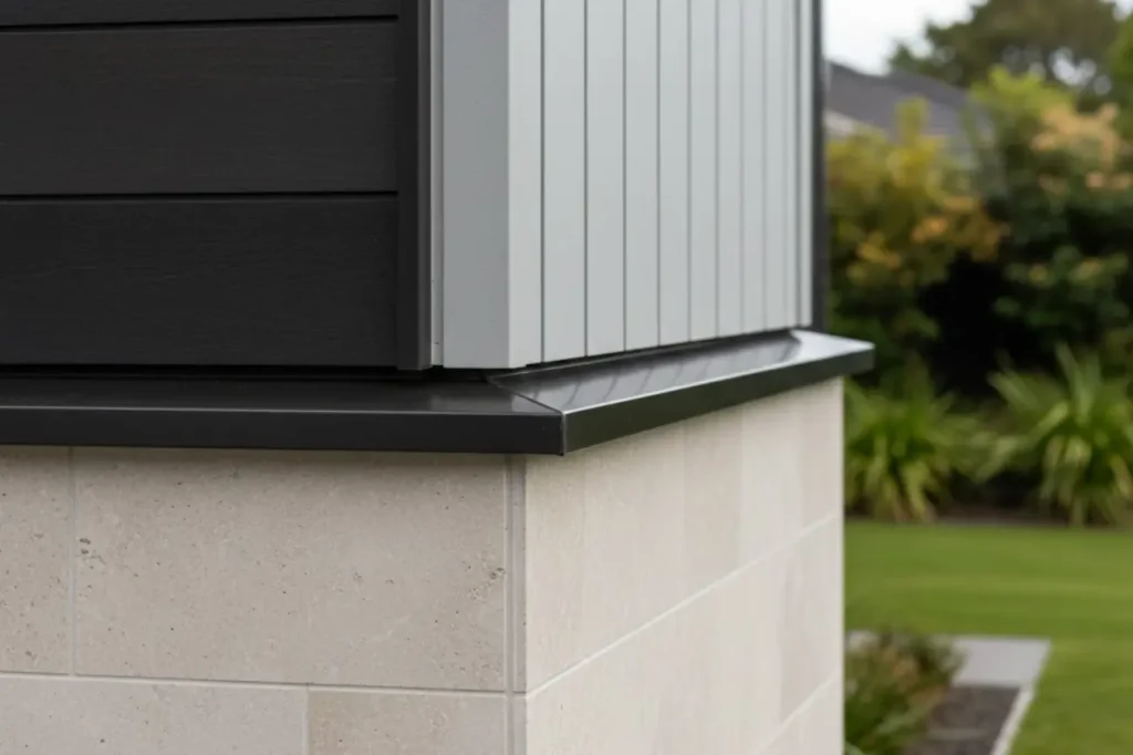 Home Recladding North Shore showing precise corner detailing and seamless junctions handled by skilled contractors.