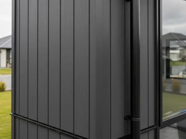 Modern building facade using mixed materials completed with cladding Auckland services.